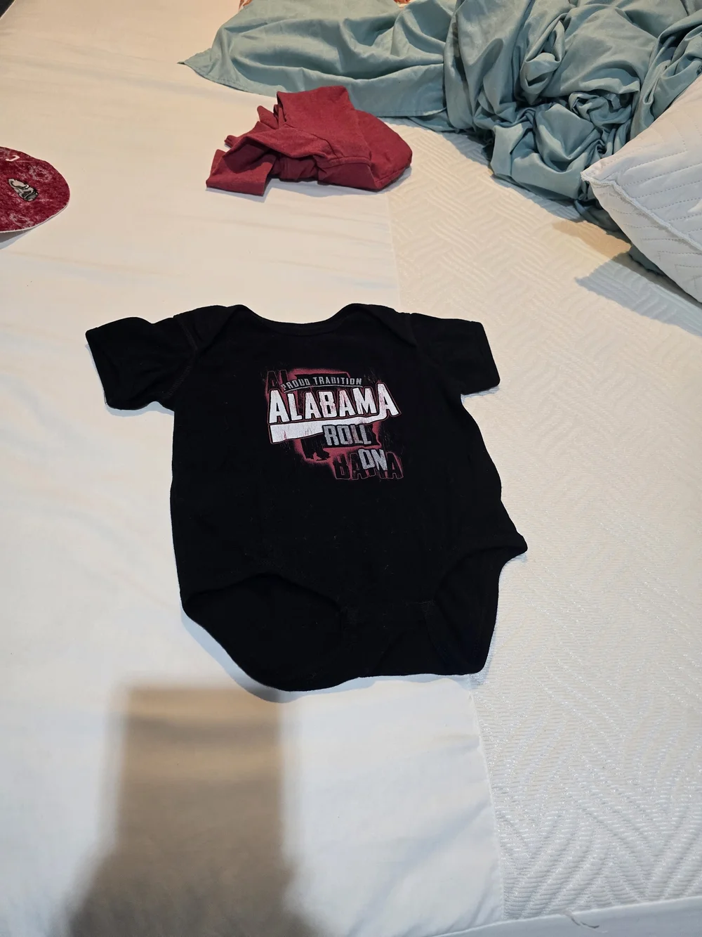 Alabama Black Infant Bodysuit/Onsie - Team Pride Baby Tee